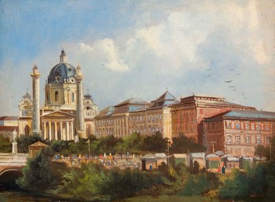 Karlskirche in Vienna by Ferdinand Lepie